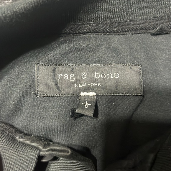 Men’s Rag & Bone Black Polo Slim Fit Large - Picture 3 of 4